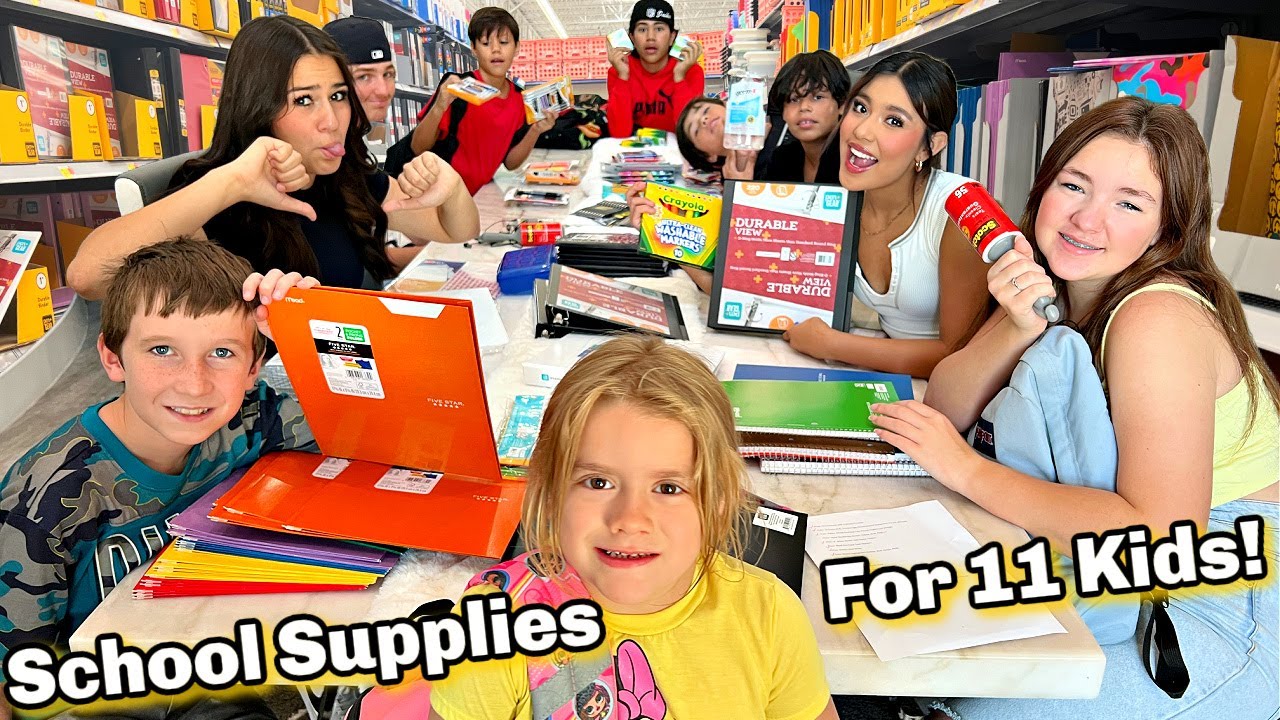 School Supplies for 11 kids! | Cost? | Back to School 2022