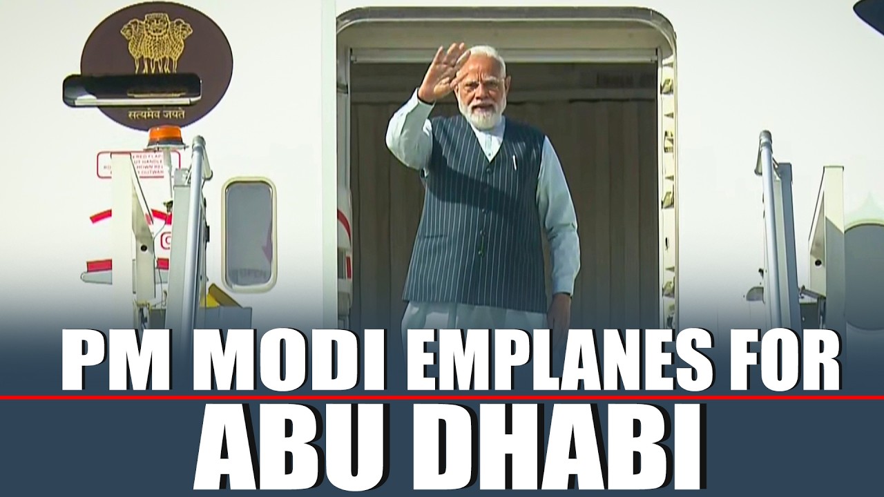 WATCH: PM Narendra Modi Leaves for Abu Dhabi | India-UAE Relations in Focus | Middle East | Delhi