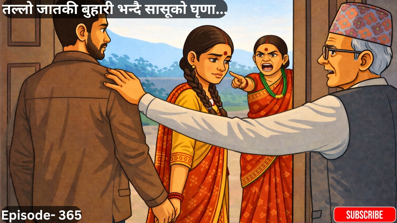 तल्लो जातकी बुहारी भन्दै सासूको घृणा...Episode- 365 #jaat #sasubuhari #budabudi #folkstories #story