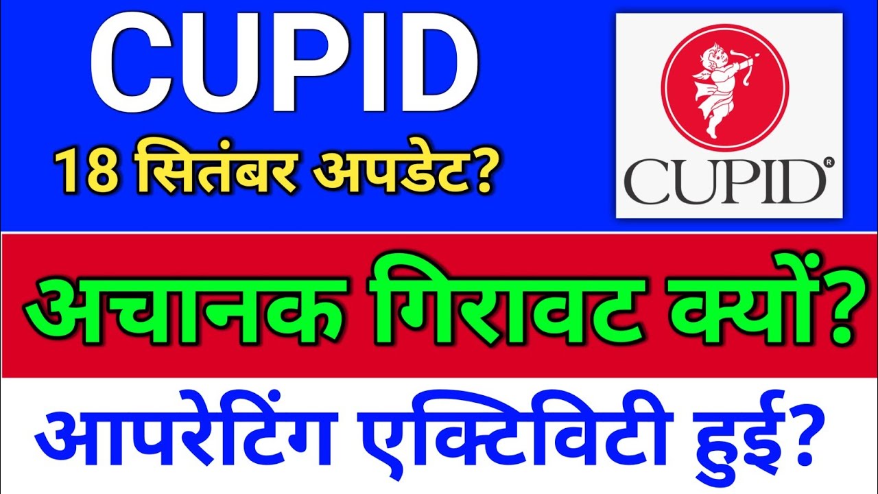 Cupid. गिरावट क्यों? ASM LIST? cupid share latest news,  cupid share news