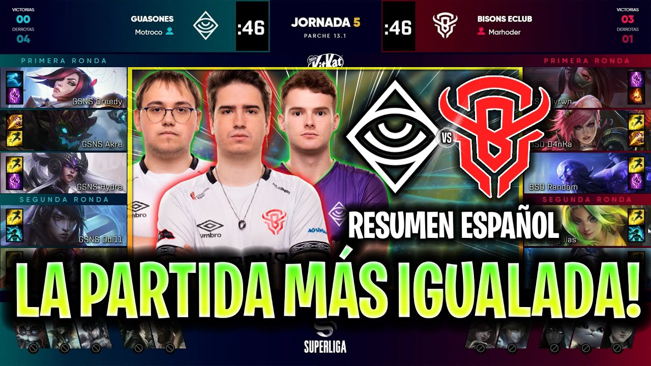 QUE PARTIDA M&Aacute;S IGUALADA! | GUASONES vs BISONS SUPERLIGA LVP ESPA&Ntilde;OL