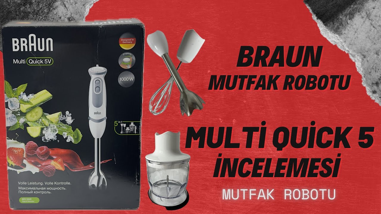 Braun Multiquick 5 El Blender Seti Mq5245wh inceledik !