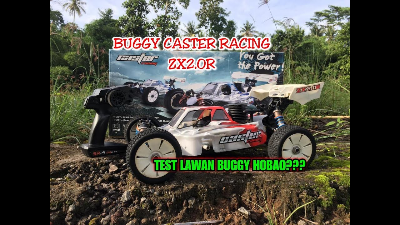 RC BUGGY CASTER 1/8 NITRO ENGINE | REVIEW PLUS TEST WITH HOBAO