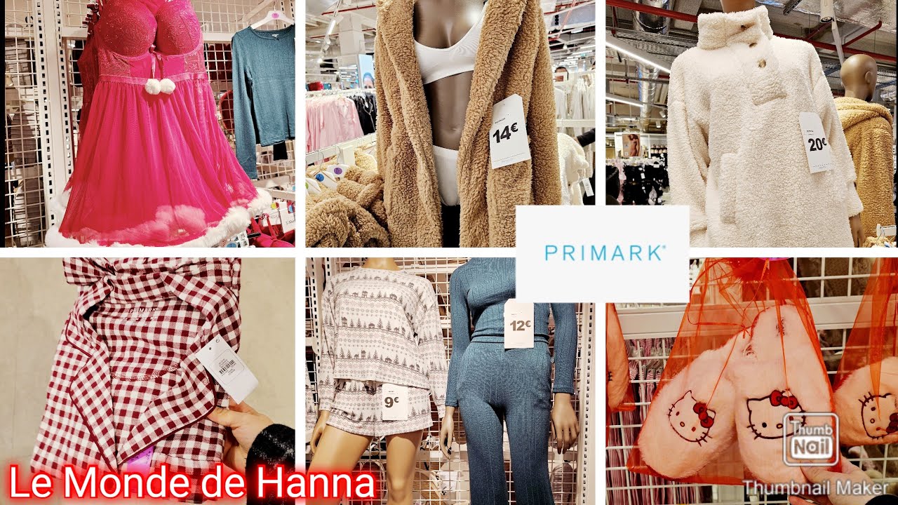 PRIMARK 15-12 COLLECTION FEMME PYJAMAS LINGERIE