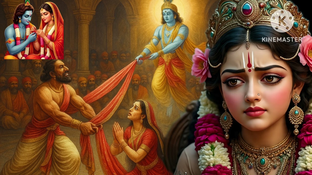 कटी उंगली कृष्ण की द्रौपदी ने बांदा टुकड़ा साड़ी का दूर बैठी राधा वृंदावन में मुस्कुराई