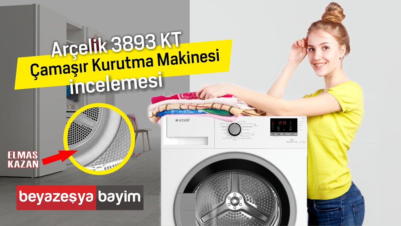 ARÇELİK 3893 KT (Çamaşır Kurutma Makinesi) İncelemesi-Beyazesyabayim com