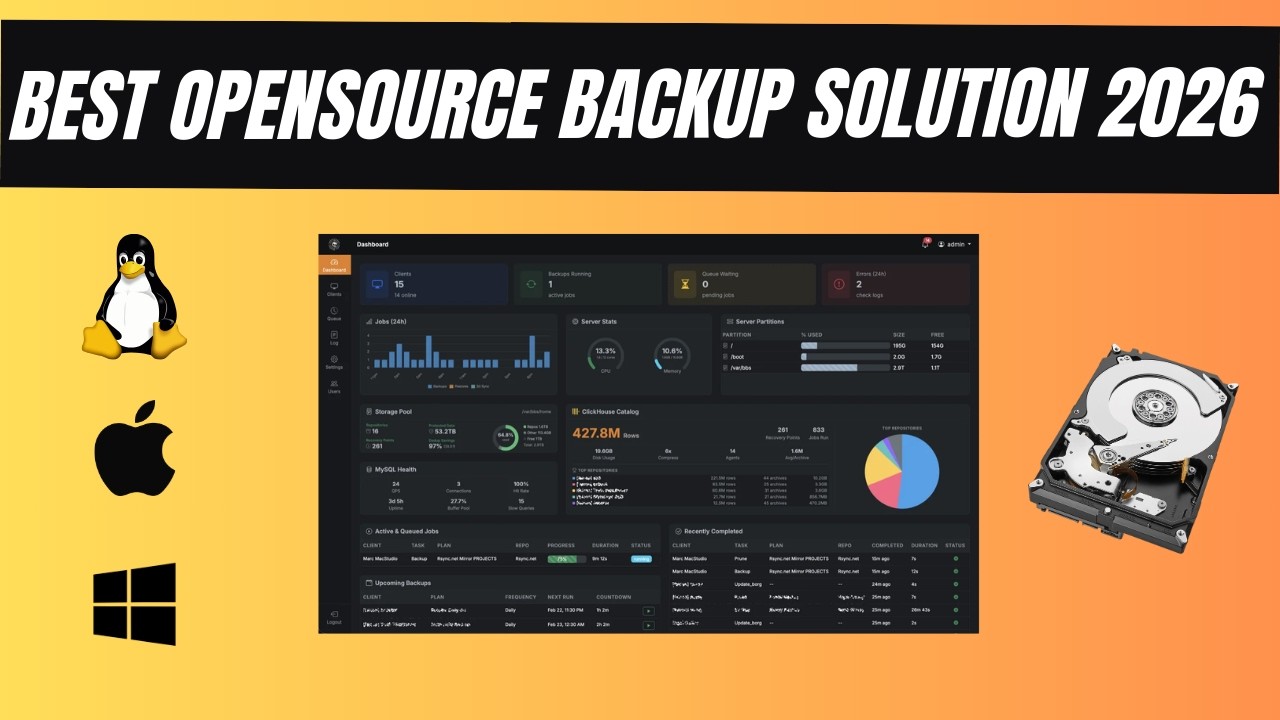The best Open Source application for Linux/Windows/Mac Backups 2026