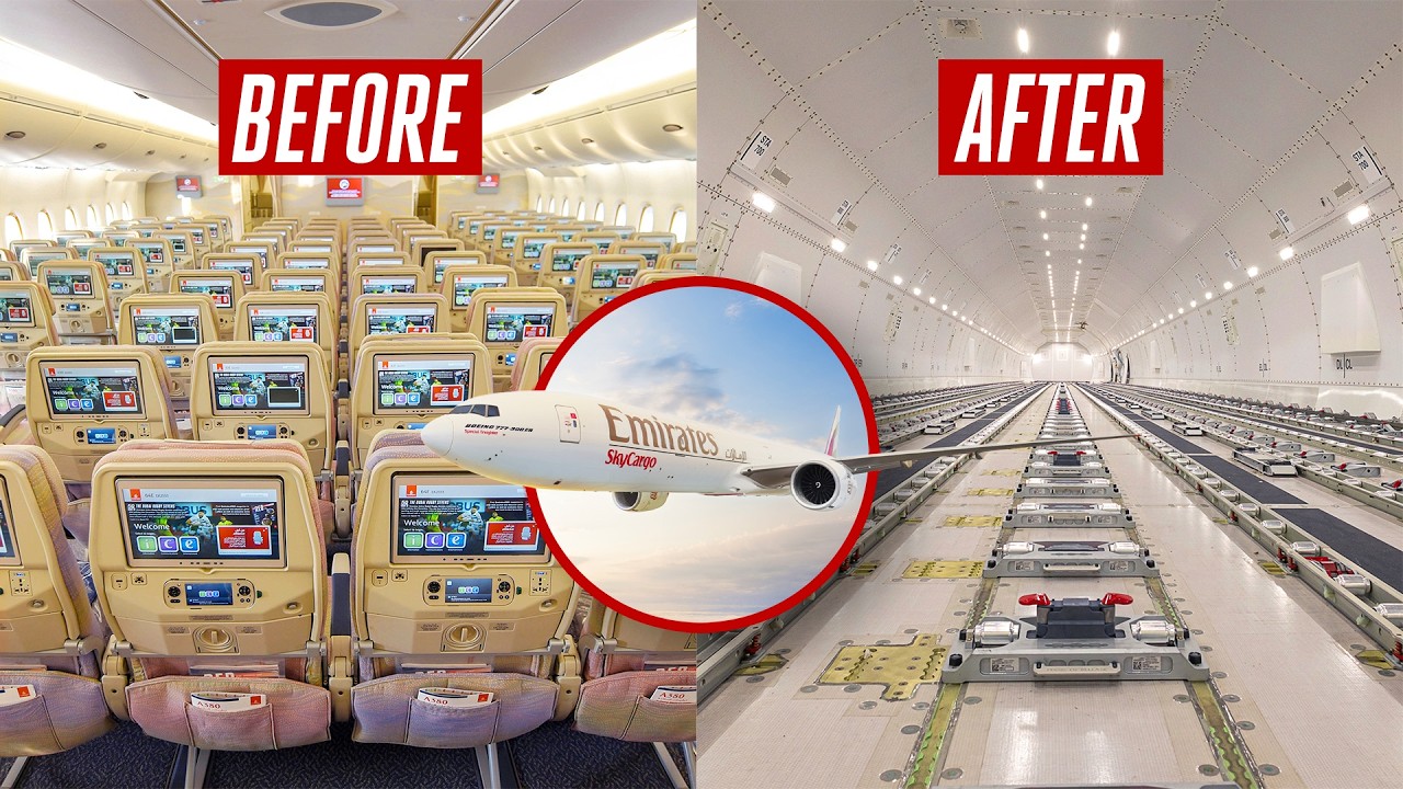 Transforming a Passenger Aircraft into a Cargo Freighter | Emirates