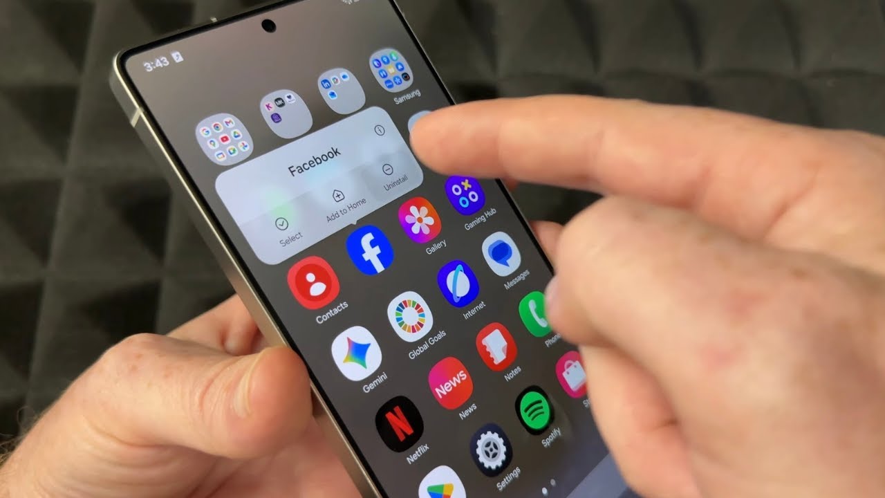 Как удалить приложения на Samsung Galaxy S25 Ultra