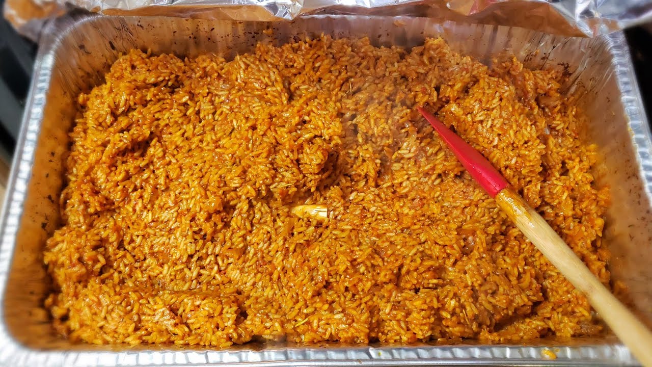 Oven Baked Party Jollof Rice Recipe | How to make Jollof Rice in the Oven
