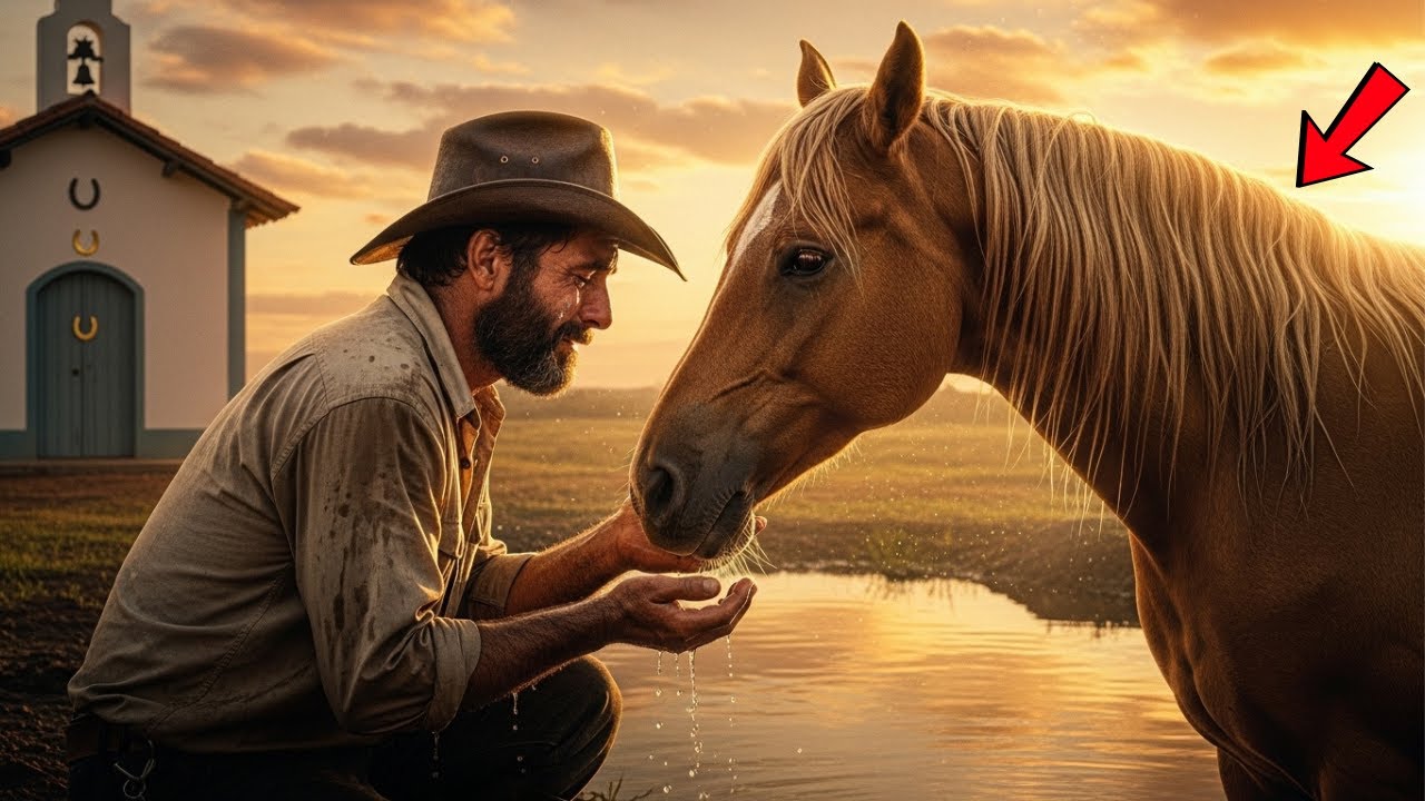 Um Vaqueiro pobre trocou um saco de ração por um cavalo 