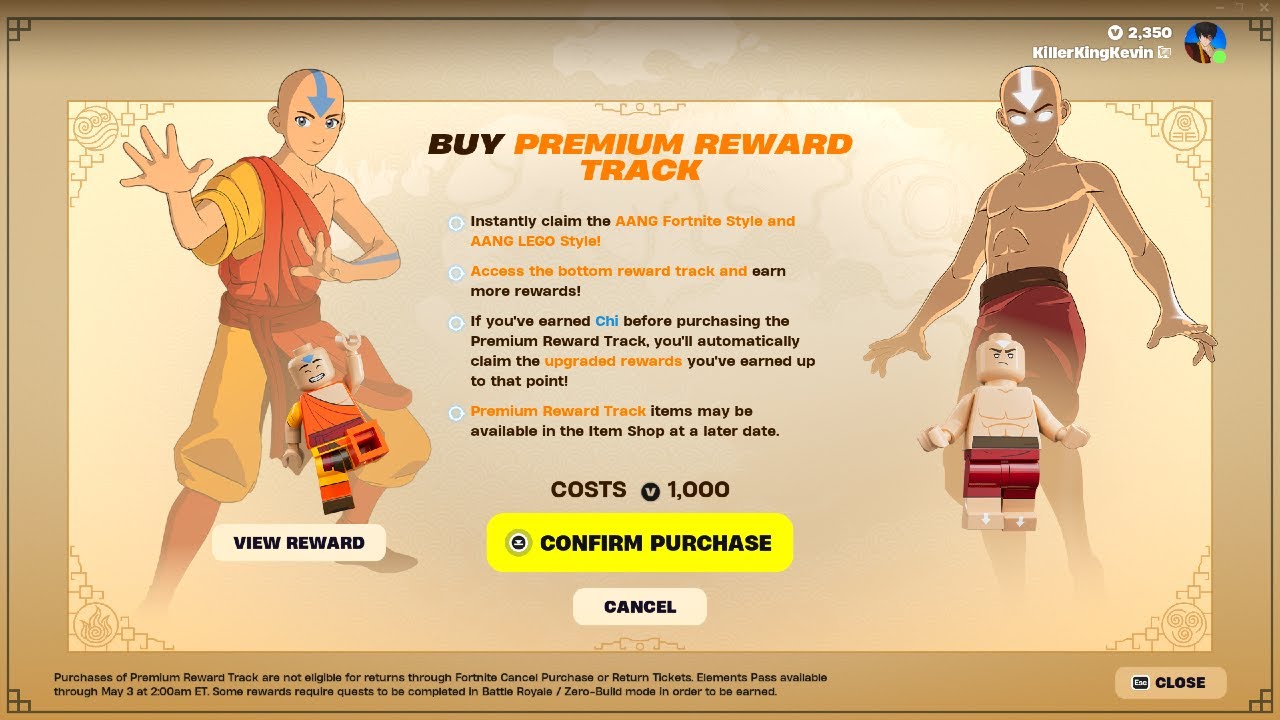 FREE APPA GLIDER & REWARDS - NEW AANG BATTLE PASS in Fortnite