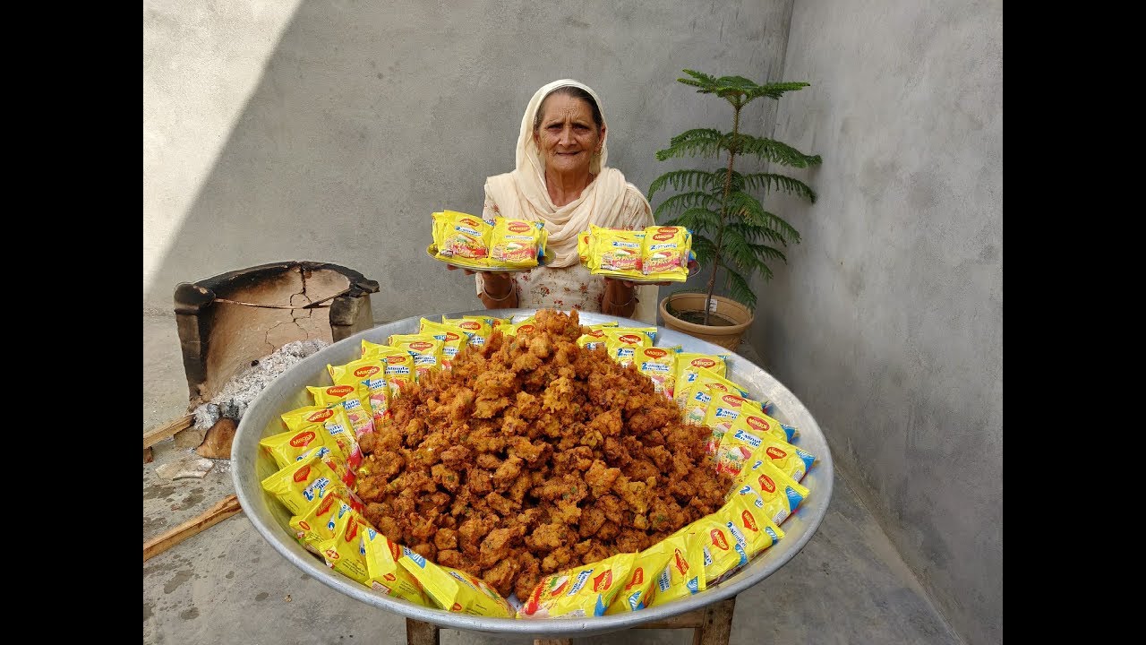 MAGGI PAKODA RECIPE Prepared By My GRANNY | Maggi Masala Recipe | maggi pakora | pakora recipe-asmr