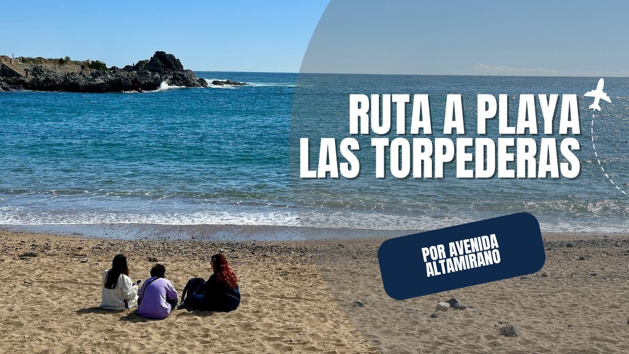 Ruta a Playa Las Torpederas de Valparaíso