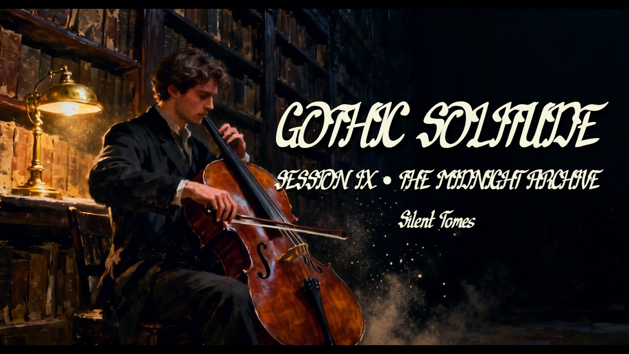 Gothic Solitude Session IX 📚 The Midnight Archive   Muted Cello for Deep Sleep & Focus