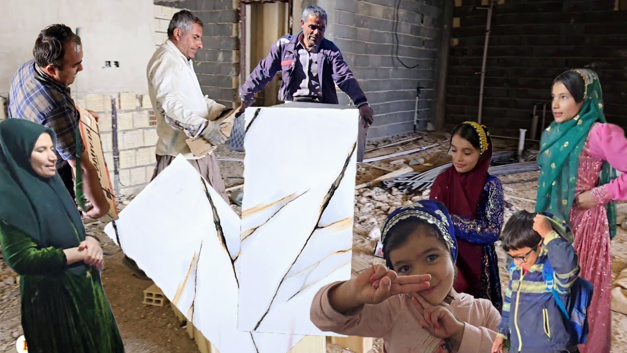 Buying tiles for Sakineh's dream house: Khosrow's love, children's happiness