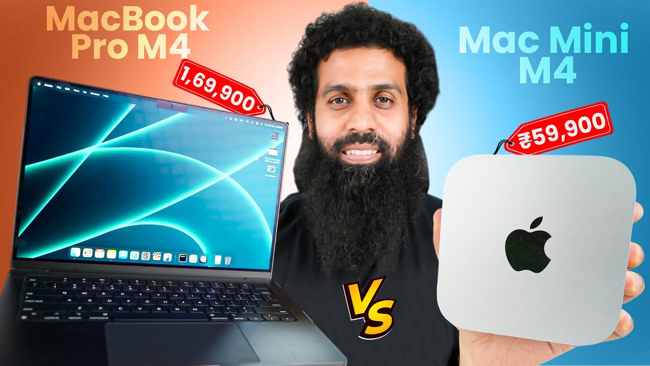 Mac Mini M4 vs MacBook Pro M4 Full Comparison