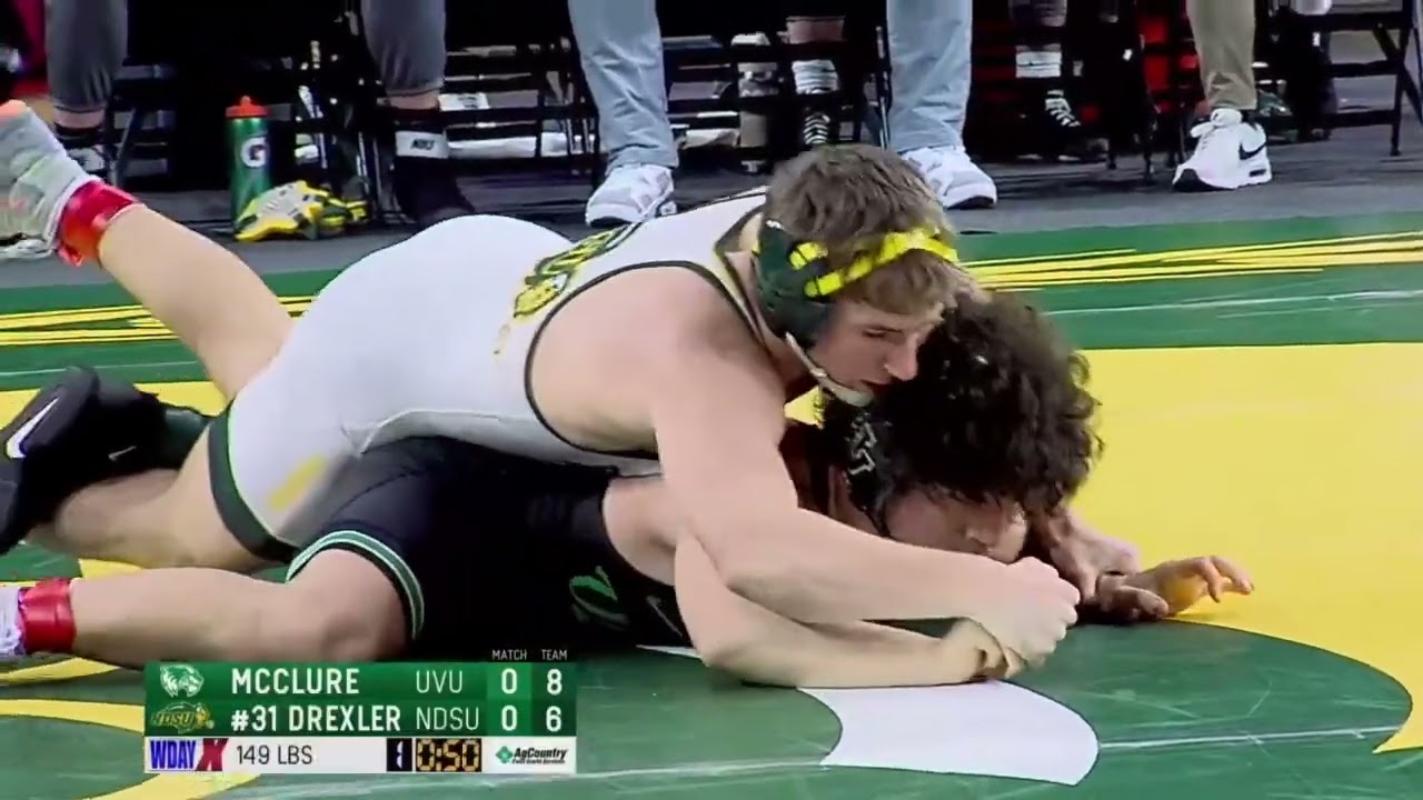 Utah Valley vs NDSU Wrestling Highlights - February 1, 2025
