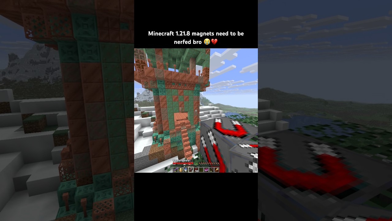 Minecraft 1.21.8 Copper Magnet Update?! 🧲 #shorts