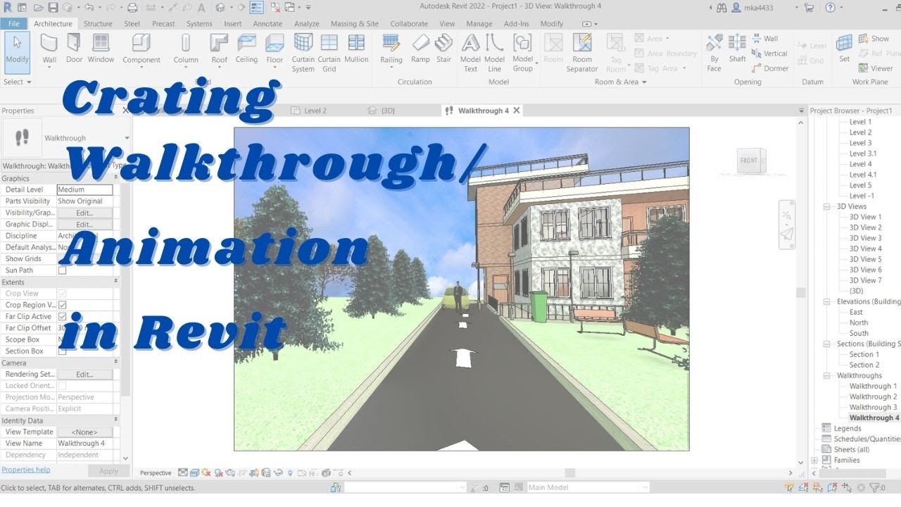 Creating Animation / Walkthrough in Revit