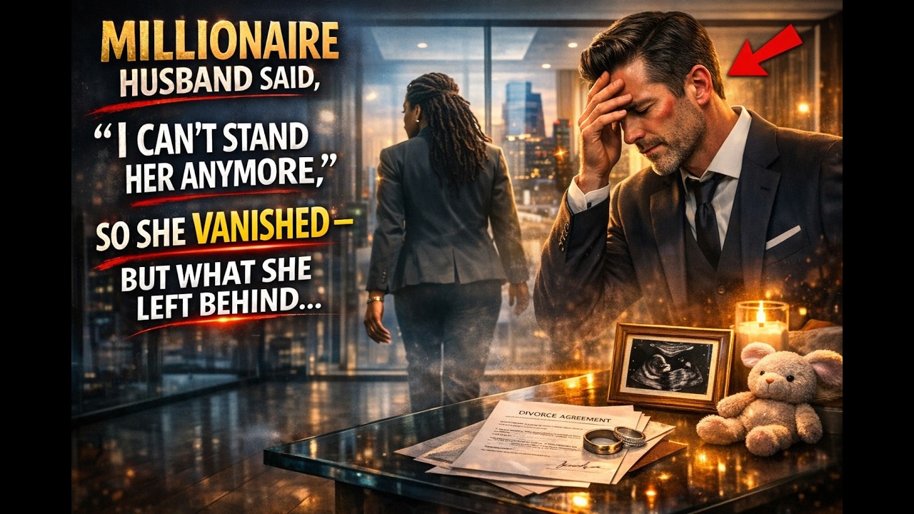 MILLIONAIRE HUSBAND SAID, ‘I CAN’T STAND HER ANYMORE,’ SO SHE VANISHED – BUT WHAT SHE LEFT BEHIND...