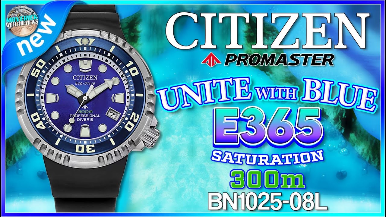 Limited 4500 Pieces! | Citizen Promaster Unite with Blue E365 300m Saturation Diver BN1025-08L​