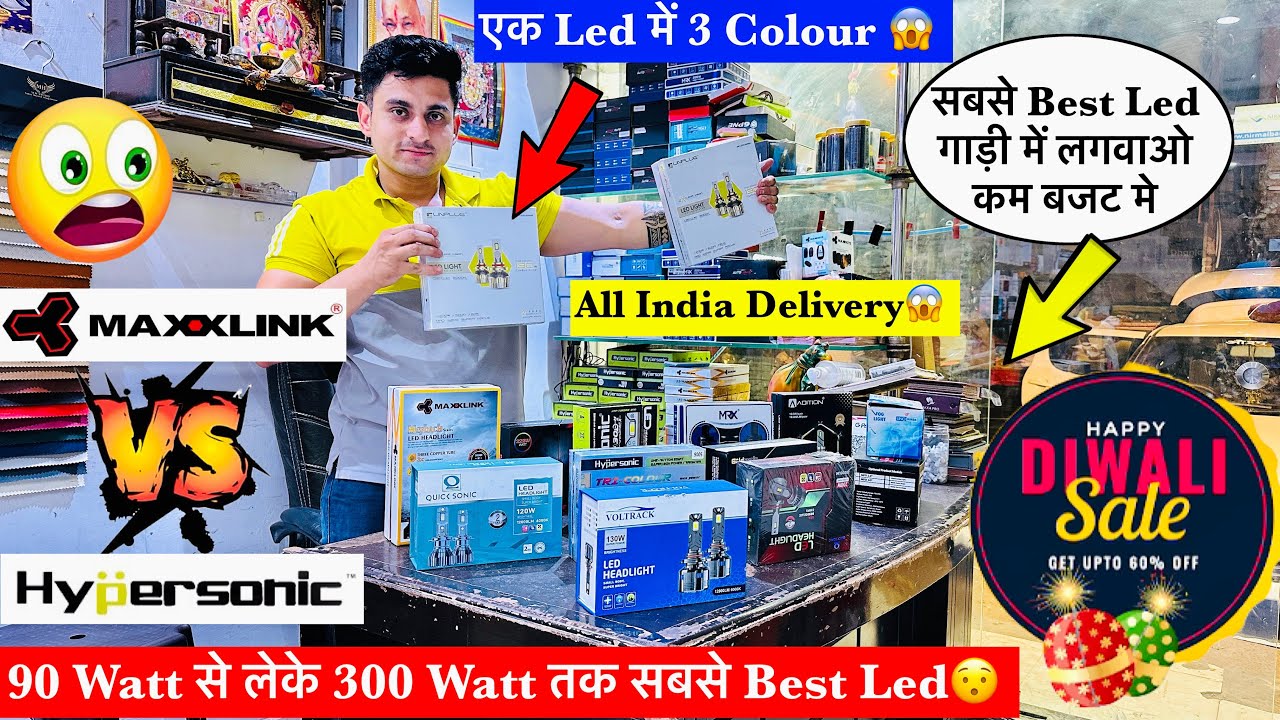 Best Led Headlight For Car India😮Led Headlights For Cars Price✅Best Car Led Headlights 120 Watt😱