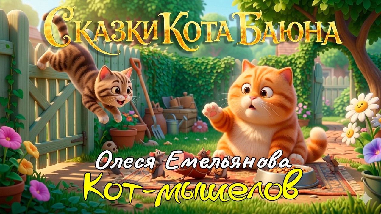 СКАЗКИ КОТА БАЮНА. Олеся Емельянова «Кот-мышелов» #сказки #детям #сказкинаночь  #сказкикотабаюна