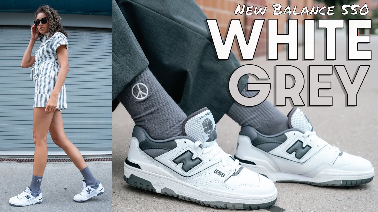 This GREY hits DIFFERENT! New Balance 550 White Grey Castlerock On Foot Review and How to Style