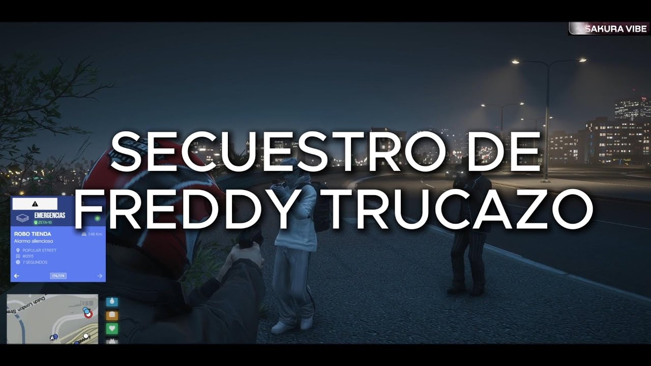 SECUESTRO DE FREDDY TRUCAZO POR 🩸TREE TOP PIRU BLOODS🩸  SpainRP GTA V ROLEPLAY