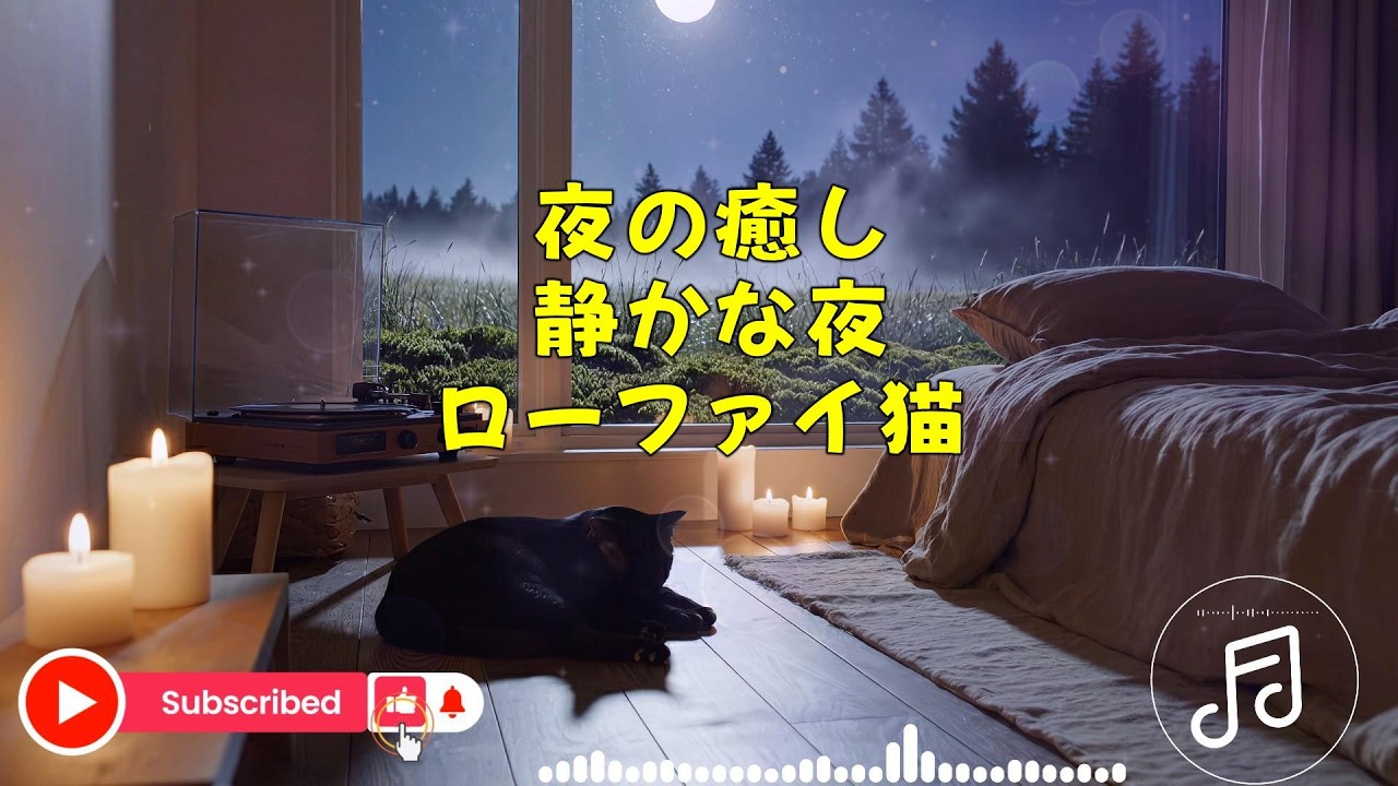 【夜の癒しBGM】1日の終わりに、ぬくもりの影。｜Warm Shadows – Gentle Guitar Lo-Fi 🌙🎵