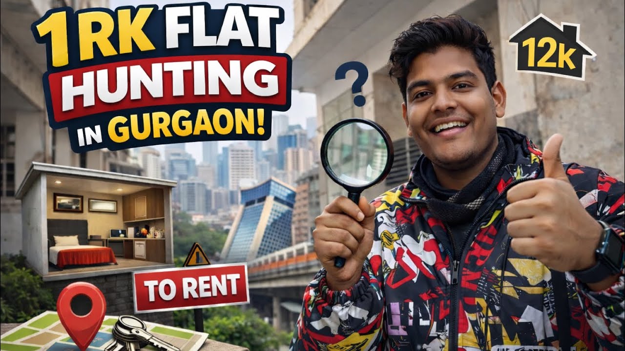 Gurgaon 1 RK Flat for Bachelors 😍 | ₹12k Rent | Office Friendly Area #gurgaon #1rkflat 