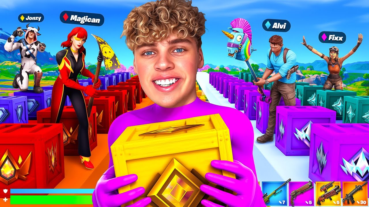 RANKED LUCKYBLOCK RACE in FORTNITE! 🏆(8 CREATOR)