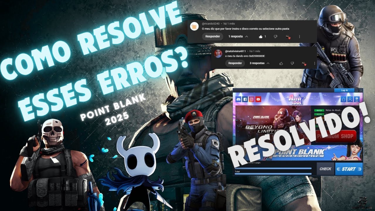 COMO RESOLVER OS ERRO 0x82000000E, DISCO NO POINT BLANK 2025? 
