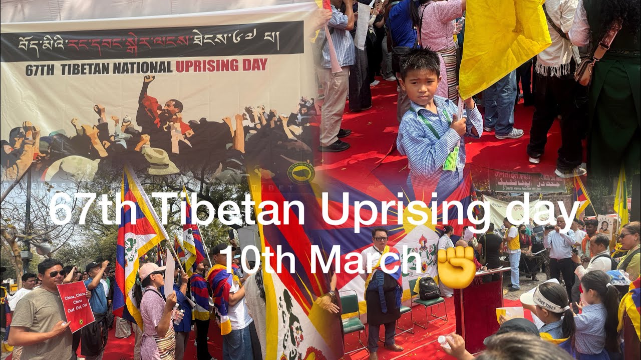 67th Tibetan Uprising day # Majnu ka tilla # Delhi # Free Tibet # ✊✊✊