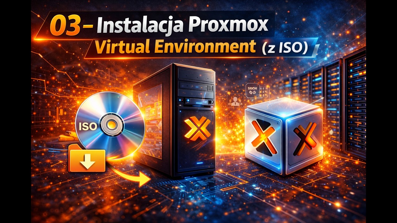 Proxmox M01 03 -  Proxmox Virtual Environment proces instalacja,  wprowadzenie