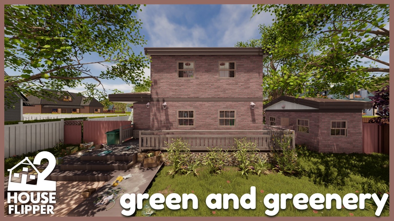 green and greenery | house flipper 2 🏡 custom job | no commentary longplay