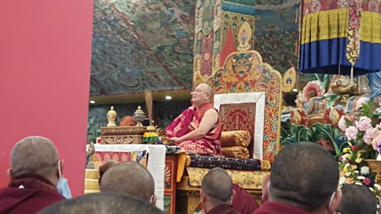 བཀའ་མ་དབང་སྐབས་རབ་འབྱམས་རིན་པོ་ཆེའི་བཀའ་སློབ།  Rabjam rinpoche Kama Transmission at Mindrolling