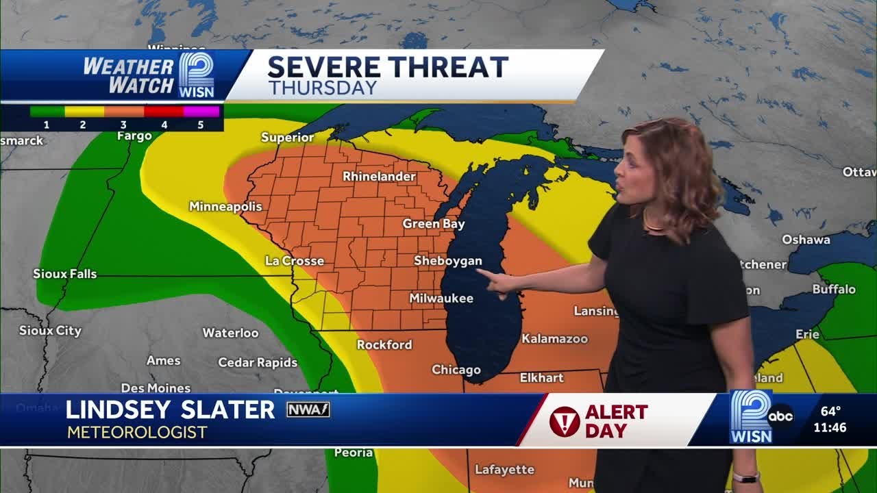 5/15 Tornadoes, 70 mph winds, and golf ball-sized hail possible in Wisconsin