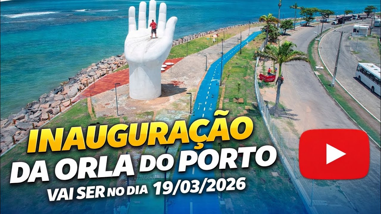 nova orla do Porto de Maceió será inaugurada oficialmente no dia 19/03/2026 