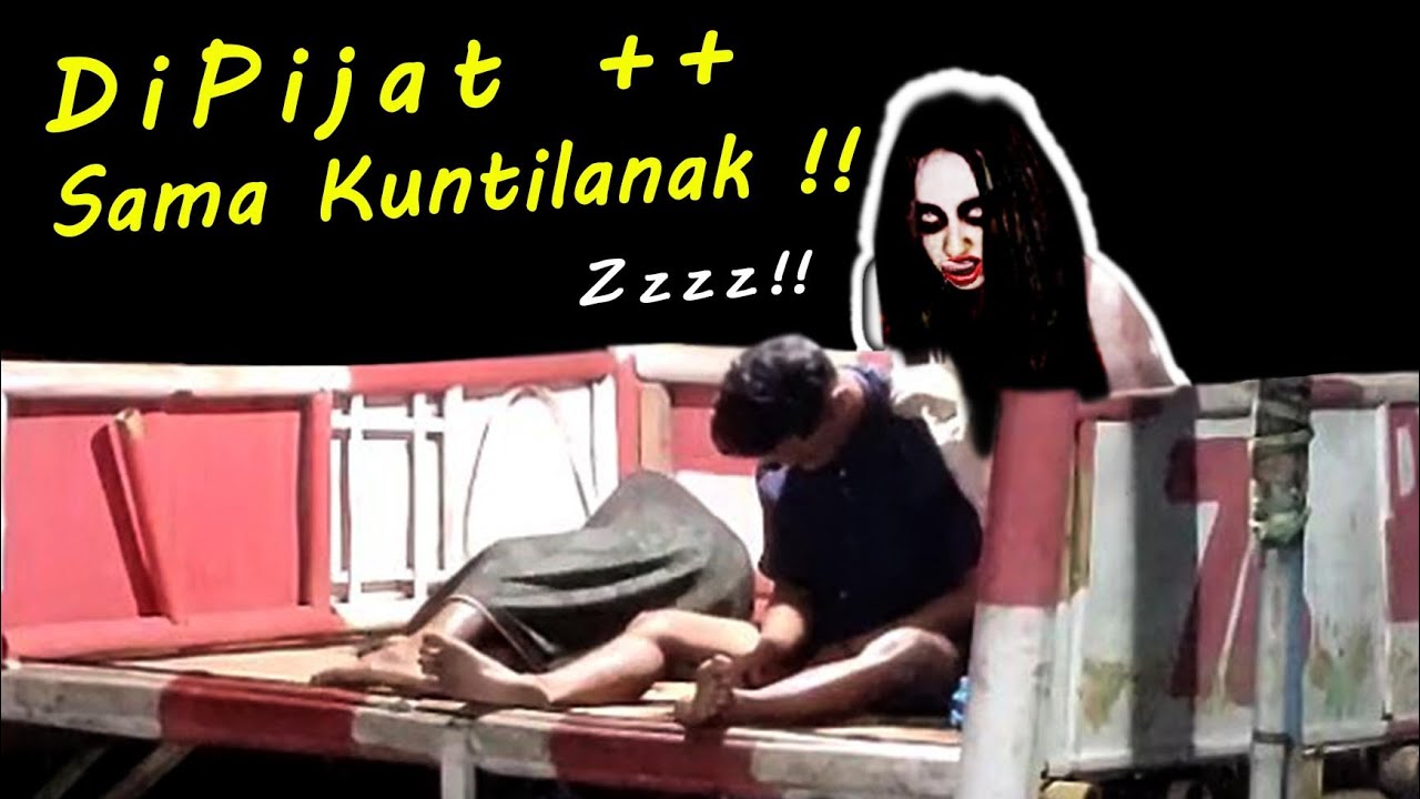 255 ▶️ Di Pijat Kuntilanak !! Prank Di Pos Ronda #Prank Kuntilanak #viral  #ghost #funny