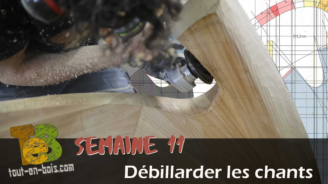 L'escalier prend enfin forme,  le débillardé des chants révèle les courbes finales