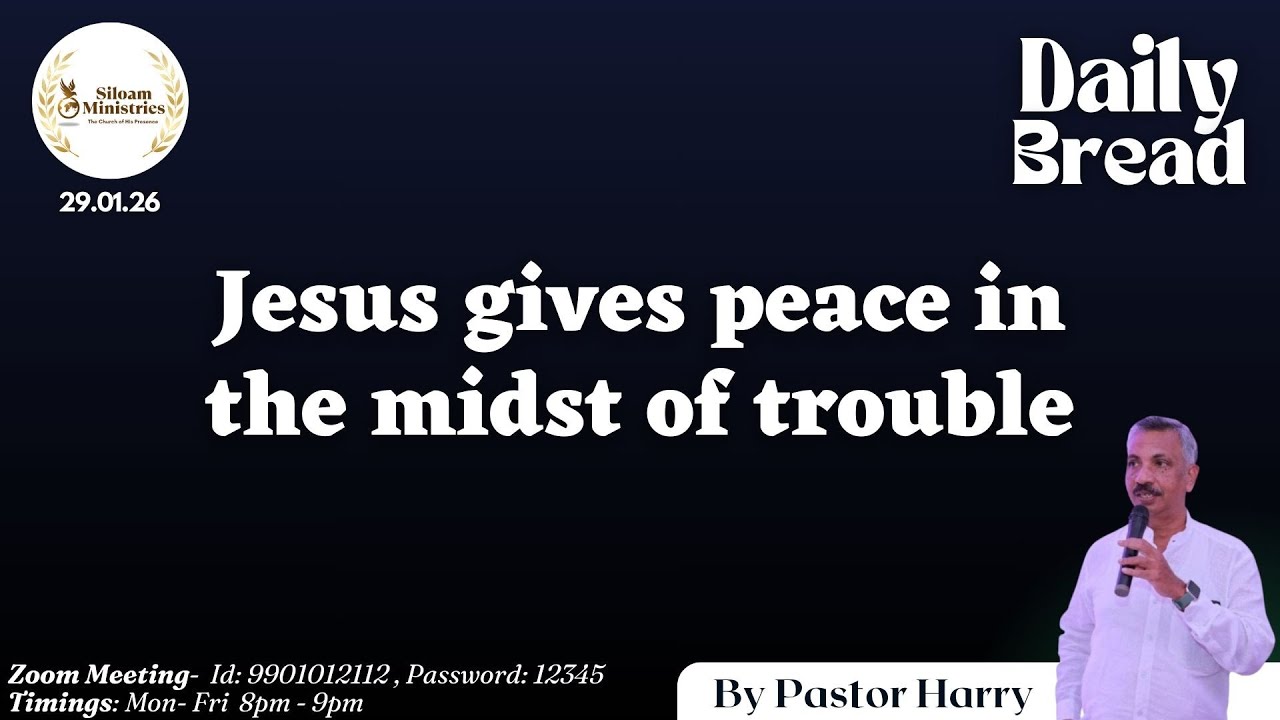 Daily Prayer - Jesus gives peace in the midst of trouble