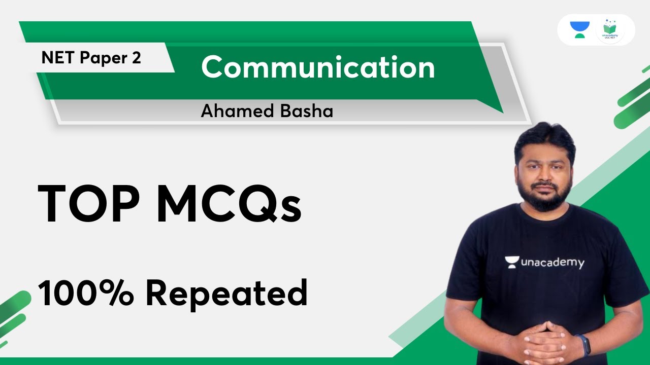 TOP MCQs Communication | Part 2 | 100% Repeated | Target JRF 2022 | Dr Ahamed Basha