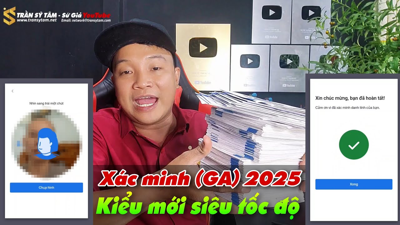 Cách xác minh danh tính Google AdSense YouTube 2025 Chuẩn 100% - 10 phút là xong