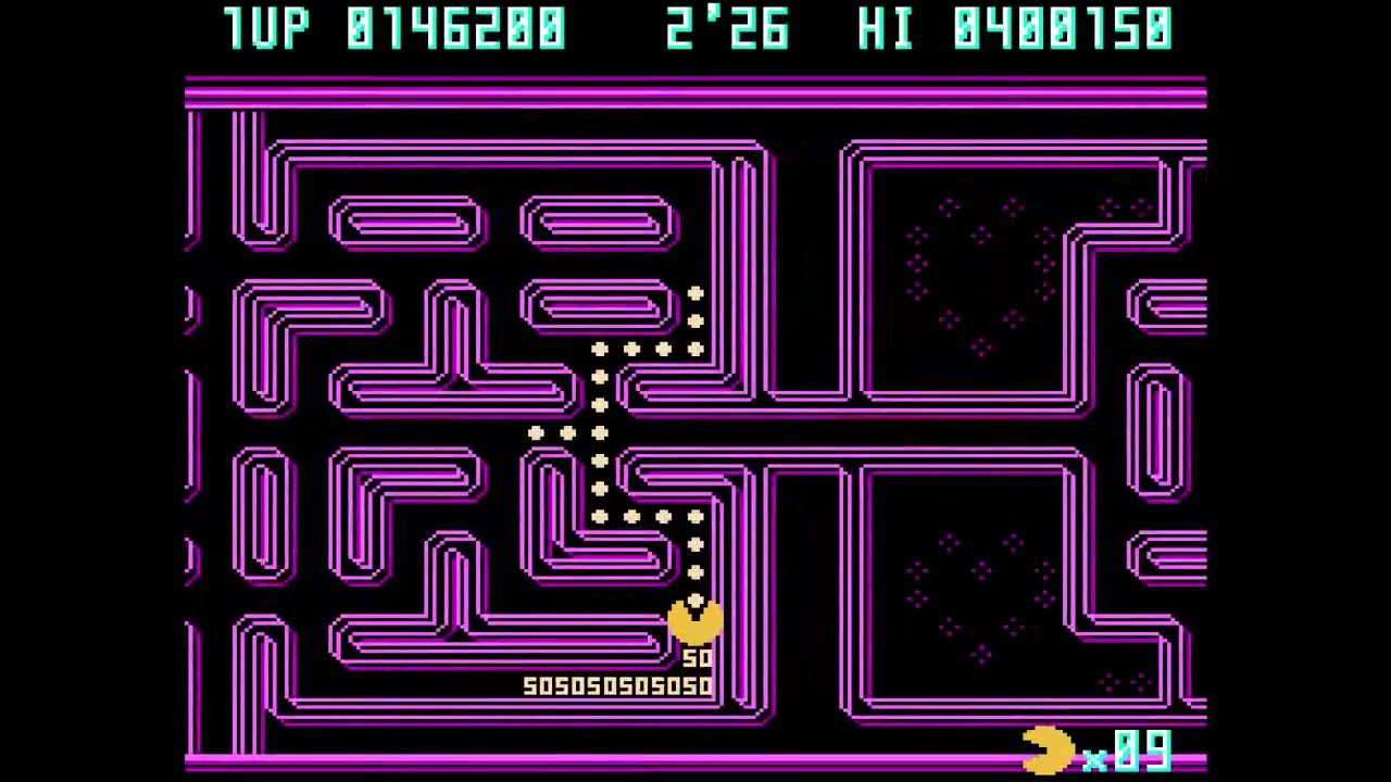 My 400k highscore run (PAC-MAN CE NES)