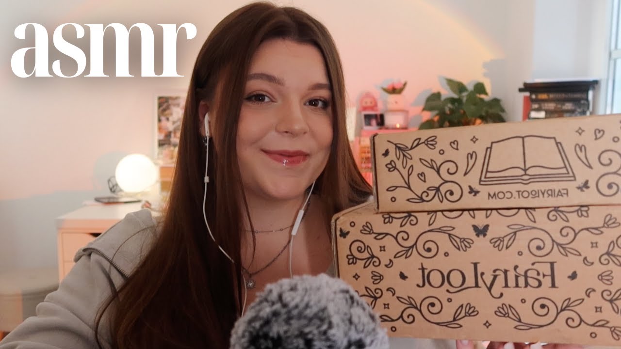 ASMR fairyloot january book unboxing 🧚🏻✨ * the MOST beautiful book ever!!!! whispered book haul*