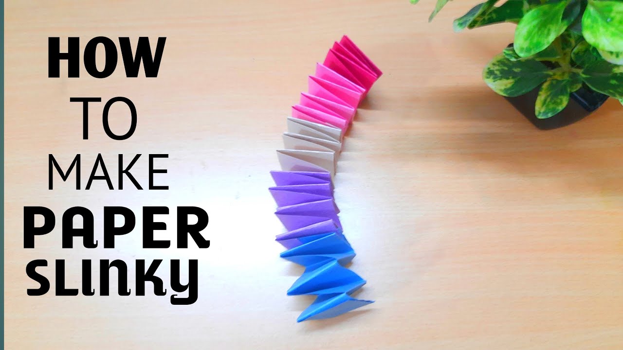 How to make Paper Slinky Spring | Diy Paper Toy For Kids | Origami Paper Spring