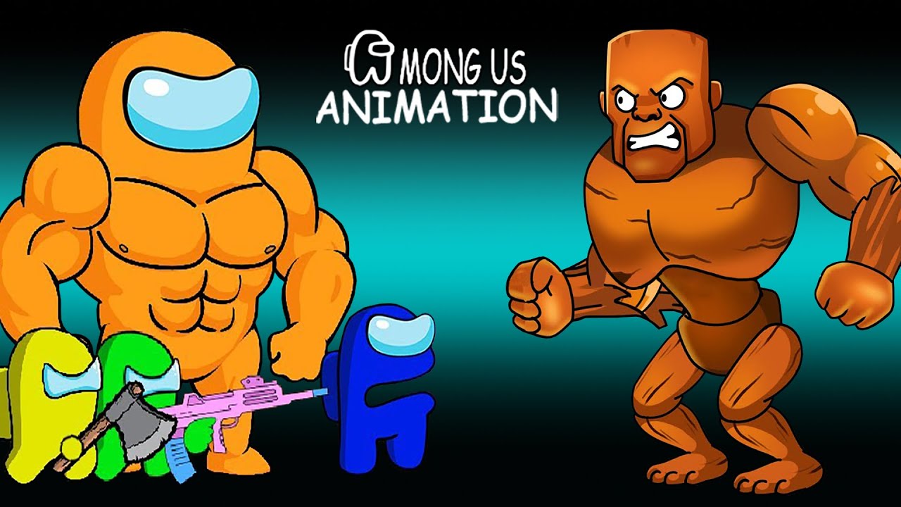 Super Among Us Vs. Giant Tung Tung Tung Sahur - ITALIAN ANIMALS | Among Us Funny Animation