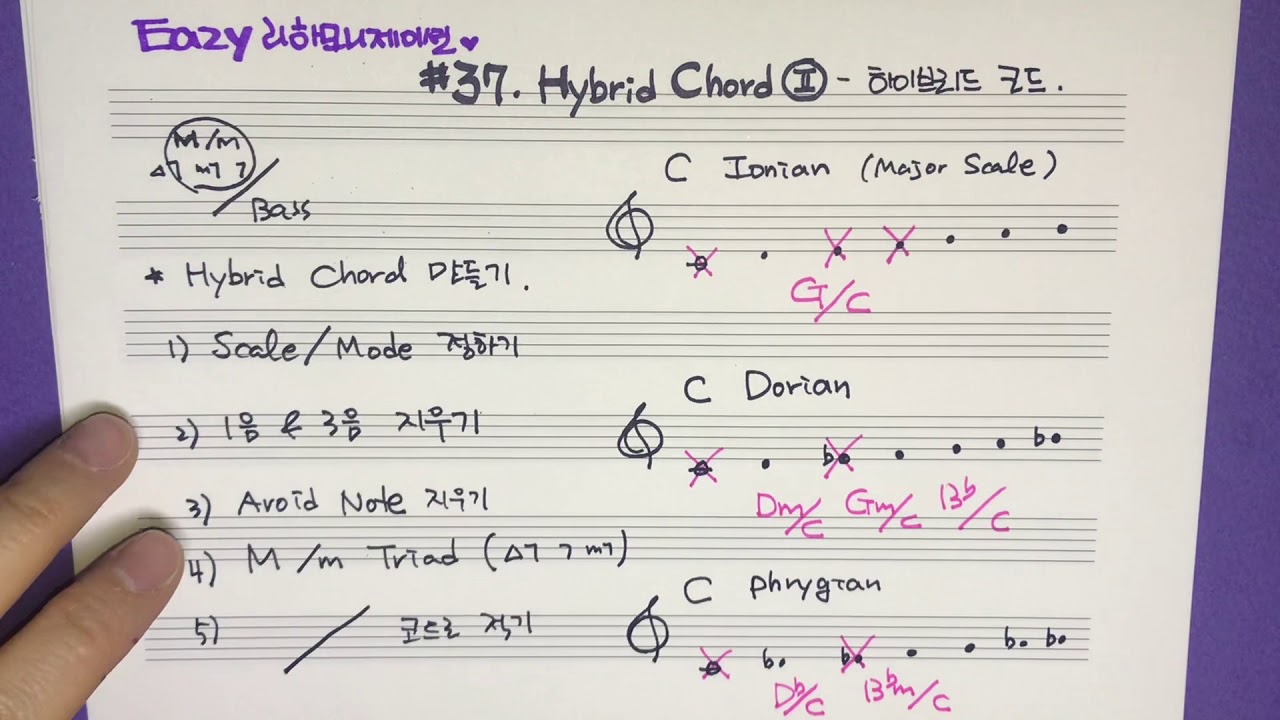 이지리하모니제이션 #37- 하이브리드 코드II (Hybrid Chord )